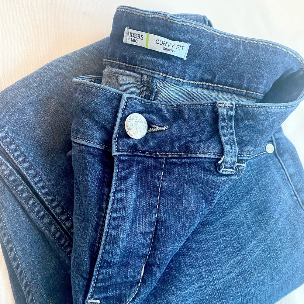 Riders by Lee Curvy Fit Stretch Dark Wash Skinny Jeans